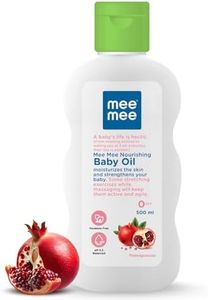 Mee Mee 3-in-1 Baby Oil 500ml For Soft And Smooth Skin With Sunflower, Coconut, And Olive Oil | Massage Oil For New Born | Non-sticky & Moisturizing Formula With Natural Ingredients To Prevent Dryness