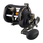 PENN Squall II Level Wind Fishing Reel, Conventional Reels, Saltwaater, Offshore Fishing, Unisex, Black Gold, 30, Star Drag