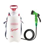 CLICIC Lawn and Garden Portable Sprayer -Pump Pressure Sprayer includes Shoulder Strap (2.9 Gallon/ 11L-Shower)