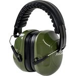 ProCase Noise Reduction Safety Ear Muffs, Shooters Hearing Protection Earmuffs, NRR 28dB Noise Sound Protection for Shooting Range Mowing Construction Manufacturing Woodwork Men Women Adult-Armygreen