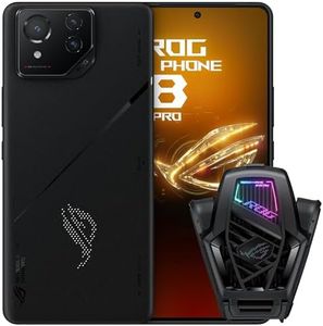 ASUS ROG Phone 8 Pro Unlocked Android Phone Bundle, US Version, 6.78" 165Hz AMOLED, 1TB Storage, 24GB RAM, 5500mAh Battery, 50MP Gimbal Camera, 32MP Front, Snapdragon 8 Gen 3, Dual-SIM, Phantom Black
