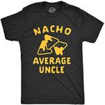 Mens Nacho Average Uncle Tshirt Funny Family Queso Tortilla Chip Graphic Novelty Tee Mens Funny T Shirts Cinco De Mayo T Shirt for Men Funny Food T Shirt Black XXL