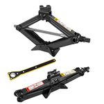 Scissor Jack, Compact Car Jack Kit 2 Ton/4409 LBS, 105 to 385mm Lifting Range Car Lift Jack, Portable Tire Change Kit for Cars/SUVS/Sedans