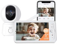 ARENTI Baby Monitor, Video Baby Camera with 5-Inch Wireless Display, 360° View, Auto-Night Vision, Temperature Sensor, Sound & Motion Detection, 2 Way Audio, VOX Mode