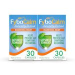 Fybocalm, 30 Capsules Each, Pack of 2, 60 Total, Diarrhoea Relief for Adults, IBS Relief, Naturally Derived, Long-Lasting Relief, Prebiotic, Easy to Use, Laxatives, Digestion and Nausea