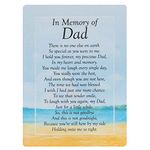 Widdle Celebrations In Memory of Dad Waterproof Graveside Memorial Card - TY191