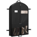 Simple Houseware 43-Inch Travel Garment Bag with Pockets for Suits, Dresses, Coats, Heavy Duty 300D Polyester