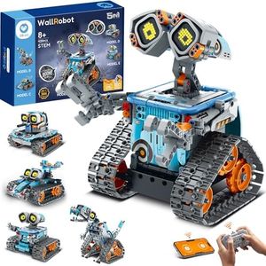 Sillbird 5-in-1 STEM Robot Building Toys for Boys, Remote & App Controlled Robotic Programmable Educational Technic Set, Christmas Birthday Gifts for Boys Girls Kids Aged 8 9 10 11 12+ (435 Pcs)