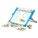 Melissa & Doug Deluxe Double Sided Tabletop Easel (E-Commerce Packaging, Arts & Crafts, 42 Pieces, 44.5 cm H x 52.7 cm W x 7 cm L, Great Gift for Girls and Boys | Best for 3, 4, 5 Year Olds and Up)