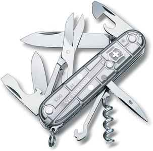 Victorinox Swiss Army Knife - Climber - 14 Functions, Multitool - Grey, 91 mm (13703T7)