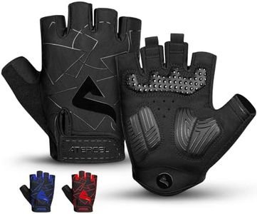ATERCEL Cycling Gloves, Bike Gloves for Men, Bicycle Gloves for Cycling, Workout, Gym, Training, Weight Lifting Outdoor, Dirt Bike, Mountain Bike, and Riding (Black, X-Large)