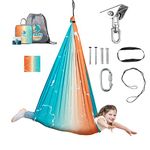 Sensory swing for kids & adults indoor or outdoor-Double - Layer, & 360 swivel, calming compression therapy swing, all hardware included -easy hang sensory hammock for kids, Sensory-Motor Toys & Gifts