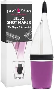 Shot Caller Jellinator Jello Shot Maker Ultimate Jello Shot Dispenser with Spring Tip, Alcohol Shot Pourer, Liquor Shot Dispenser, Shot Filler and Holder, Jello Shot Kit, Perfect for Halloween Parties