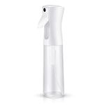 HAOCHEN Hair Spray Bottle, Continuous Fine Mist Plastic Water Spray Bottle, Refillable Empty Spray Bottle for Hairstyling Plants Cleaning(300ml, white)