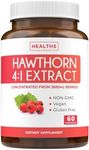 Super Potent Hawthorn Berry Extract Capsules - Hawthorn Berry Supplement Made from Extra Strength Concentrate to Support Heart and Digestive Health - Vegan Non-GMO & Gluten Free (4 Month Supply)