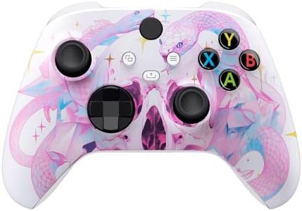 eXtremeRate Replacement Shell for Xbox Series X & S Controller - Unleash Your Style - Celestial Serpent's Embrace Custom Acessories Skin Front Housing Cover for Xbox Core Controller [Control Without]