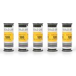 Kodak 1075597 Color Negative Film Gold 200 120 5-Pack