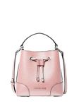 Michael Kors Mercer Small Logo Bucket Crossbody Bag (Powder Blush), Powder Blush, Small