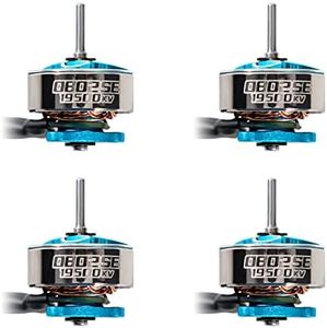 BETAFPV 4pcs 0802SE 19500KV 1S Brushless Motor Ultralight Weight 1S FPV RC Motor Compatible for 65/75mm 1S Brushless Racing Whoop Drone Quadcopter like Meteor Series FPV Drones-Iceblue
