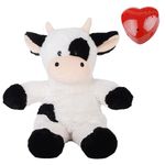 Cow Soft Toy 16"/40cm - Voice Recording Teddy Bear - Record a message up to 60 Seconds - Baby Heartbeat Bear