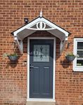 UK CANOPIES Rockingham Door Canopy, Porch Canopy, Rain Shelter For Door - Easy-To-Install, No Maintenance, Depth74.5xW149xH97cm