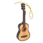 JUOPZKENN Guitar Model Lifelike Decorative Wooden Miniature Guitar Ornament for Christmas Tree Living Room Study,Guitar Ornament Mini Guitar Model Decoration Gift