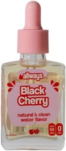 Allways Drops Natural Black Cherry Water Enhancer | Sugar-Free, Zero Calories, Monk Fruit Sweetened | Glass Bottle for On-the-Go Hydration | Kids & Adults | 50 Servings