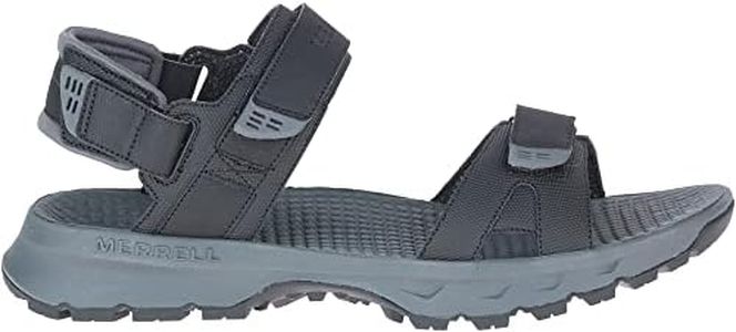 Merrell Men's Cedrus Convert 3 Sandal, Black/Rock, 10 M US