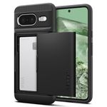 Spigen Slim Armor CS Designed for Pixel 8 Case (2023), [Built-in Card Slot] - Black