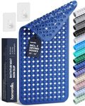 Bathtub Mat Non Slip 35x16 - homerella® Bath Mat Incl. Hooks for Drying, Extra Long, 100% BPA Free, Shower Mat Non Slip Anti Mold, Machine Washable, Shower Mats for Inside Shower Mildew Resistant
