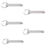 Leliafleury 5Pcs Quick Release Pins 8mm x 50mm Carbon Steel Pull Pin Locking Pins for Boat Bimini Top Marine Hardware