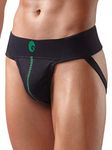 Omtex Cotton Neo Supporters Jocktraps, Xx-Large, Black