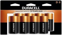 Duracell - Coppertop D Alkaline Batteries with recloseable package - long lasting, all-purpose D battery for household and business - 8 count