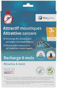 Biogents - Sweetscent Atrayente para mosquitos I pack de 3 I atrae mosquito tigre asiático y mosquito dengue en la trampa BG Mosquitaire I compatible con otras trampas para mosquitos