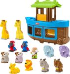 Fisher-Price Little People Toddler Toy Noah’s Ark Playset with 12 Animals and Noah Figure, Baptism for Ages 1+ Years