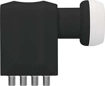 TechniSat Universal Octo LNB for 8 Users (40mm Feed Record, F-Connector, LTE Anti-Interference) Black