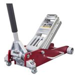 BIG RED AT830003XLR-1 Torin Low Profile Aluminum Floor Jack with Double Quick Lift Pump, 3 Ton (6,000 lb.) Capacity, Red