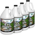 Nature's Freedom 45% Concentrated Vinegar, 4 Gallons - Dilutes to 36 Gallons - 9X Strength Multi-Purpose Solution