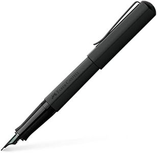 Faber-Castell Hexo 150570 Fountain Pen, Nib Width M, Matte Black, Pack of 1