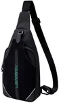 WATERFLY Medium Crossbody Sling Backpack Anti Theft Backpack for Traveling Chest Shoulder Bag