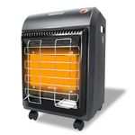 Propane Radiant heater, DACOM 18,000 BTU Warm Area up to 450 sq. ft, Portable LP Gas Heater with LP Regulator Hose