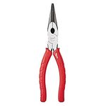 Milwaukee 48-22-6101 8-Inch Long Nose Pliers with Reaming Head and Onboard Fish Tape Pulling