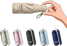 BAODINI Travel Mini Umbrella for Pu