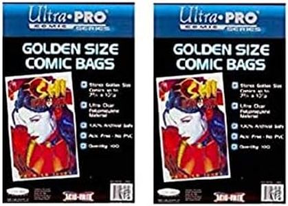 Ultra PRO Golden Age Pack of 100 Comic Book Bags