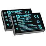 Synergy Digital Camera Batteries, Compatible with Fujifilm NP-120 Digital Camera, (Li-ion, 3.7V, 1800mAh), Replacement for Aiptek ZPT-PM18 Battery, Combo-Pack Includes: 2 x SDCAM-L8805 Batteries