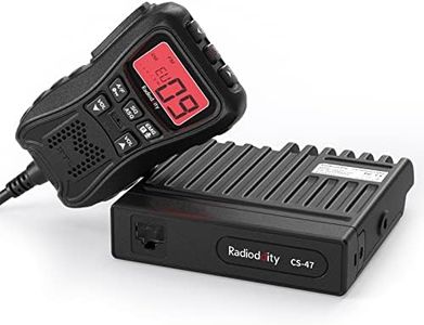 Radioddity CS-47 Small CB Radio, AM/FM, 40-Channel, One Hander Microhone Built-in Speaker Noise Reduction, Large 7-Color Backlit LCD Display, VOX, RF Gain Long-Range for Offroad, Trucker, Backcountry