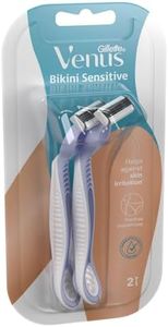 Gillette Venus Bikini Sensitive Hair Removal, 2 Women Razors |Intimate care| Derm Tested|No irritation