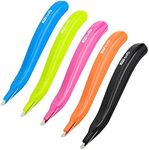 Staple Remover Professional Magnetic Easy Staple Removers Tool 5 PCS Staple Puller Remover Staple Pullers for Office, School and Home (Multicolor)