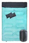 TETON Sports Cascade Double Sleeping Bag; Lightweight, Warm and Comfortable for Family Camping