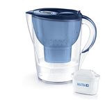 BRITA Marella XL German Made Water Filter Jug 3.5 L Blue | Powerful Filtration with MicroFlow Technology | Activated Micro Carbon Pearls for Fresh and Enriched Taste of Water